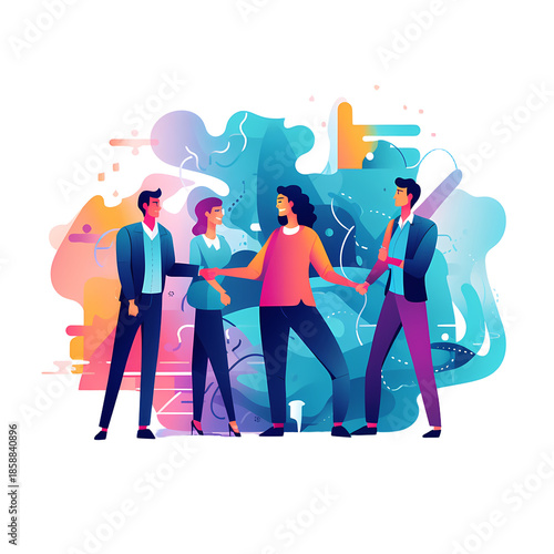 Collaborators holding unique abstract form jointly