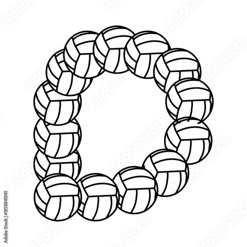 Comment bubble icon illustrated with braided volleyball rope texture, ideal for chat interfaces, messaging apps, sports platforms, and communication icons