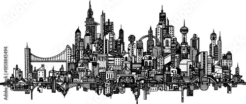 silhouette of the church