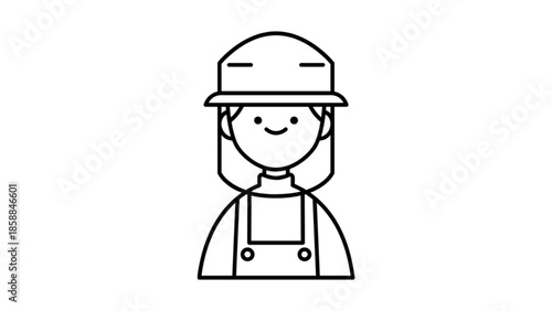 Beekeeper Professional Person Icon Line Art