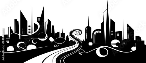 vector illustration of a city