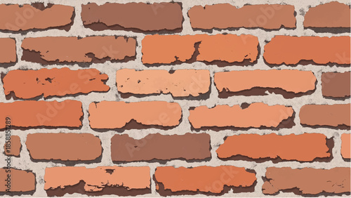 Brick wall background. Bricks wall abstract pattern background. Brick wall texture. Brick wall illustration.