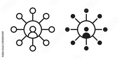 Affiliate marketing icons set in multiple style collection