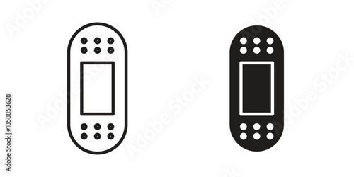 Bandage icons set in multiple style collection