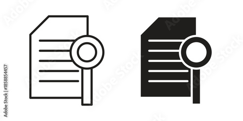 Case study icons set in multiple style collection