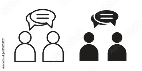 Communication icons set in multiple style collection