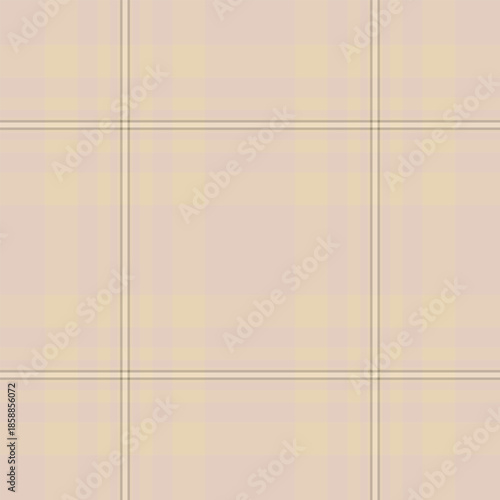 Windowpane check vector seamless pattern provides large airy grid for minimalist fashion, modern interiors, and stylish graphic layouts.