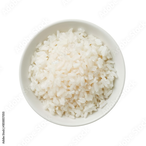 Plain Rice Served in a Bowl on a Flat Surface in a Kitchen Setting