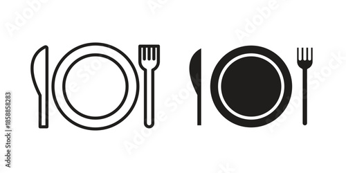 Food icons set in multiple style collection