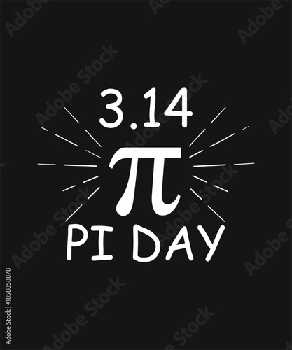 Celebrate pi day on march 14 Vector