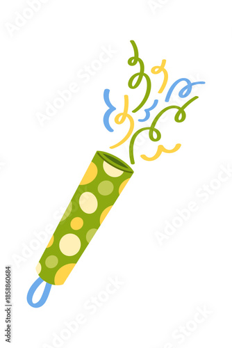 Festive popper greeting item design