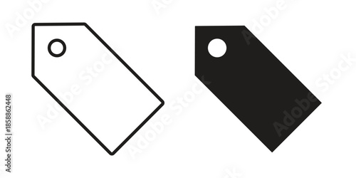 Tag icons set in multiple style collection