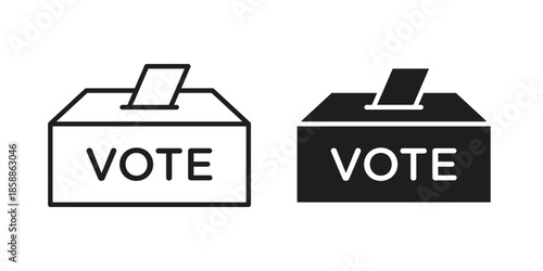 Voting icons set in multiple style collection
