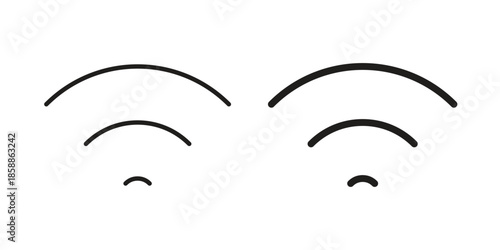 Wifi icons set in multiple style collection