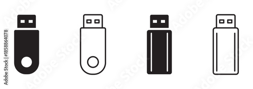 Usb icon vector illustration. Flash disk sign and symbol. flash drive sign. 