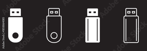 Usb icon vector illustration. Flash disk sign and symbol. flash drive sign. 