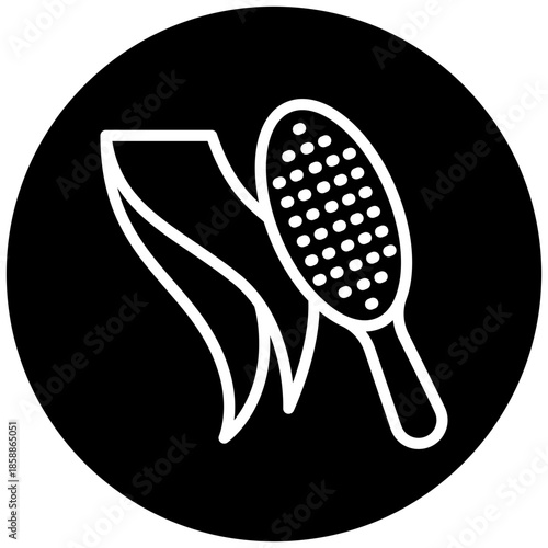 Comb Icon Button, Mini Illustration Relate To Personal Care. Use For Modern Concept, Ui, Ux Web And App Development.