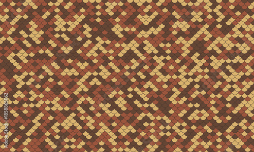 Abstract earthytoned mosaic pattern.  Subtle texture evokes scales or tiles, ideal for backgrounds, textile designs, or packaging.  Warm, natural tones create a calming and sophisticated aesthetic.