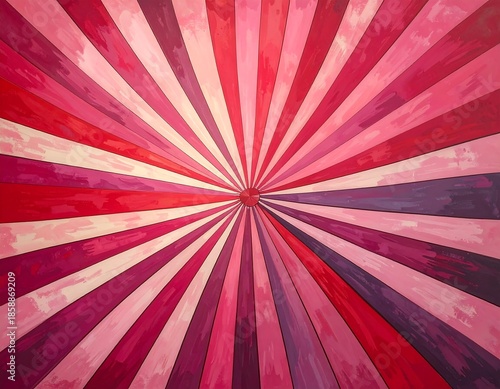 Abstract radiating colors