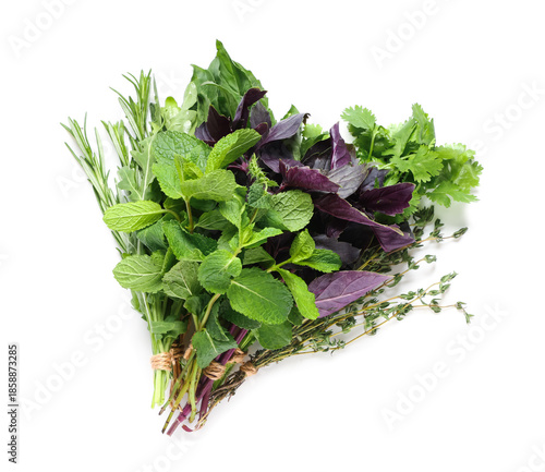Heap of fresh aromatic herb...