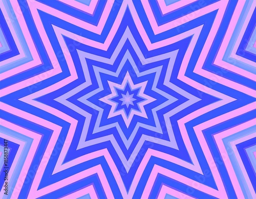 Abstract, vibrant starburst pattern