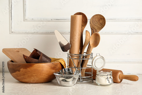 Set of different baking ute...