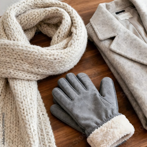 Wallpaper Mural Cozy Winter Essentials Flat Lay Torontodigital.ca