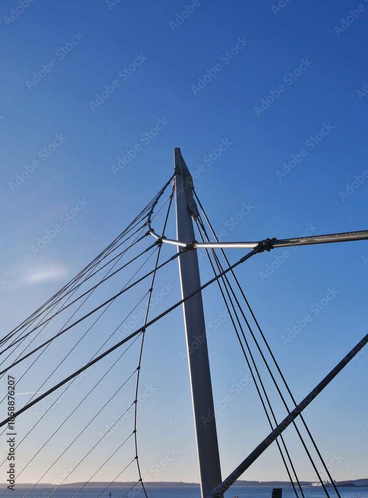 Obraz premium Füßgnger-Brücke Sassnitz auf Rügen