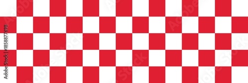 Classic red and white checkered pattern. Traditional picnic tablecloth aesthetic for summer holidays, food branding, and retro kitchen designs.