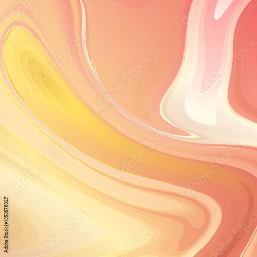 A beautiful abstract background featuring soft, flowing swirls of coral and peach tones, creating a smooth, elegant, and modern liquid texture