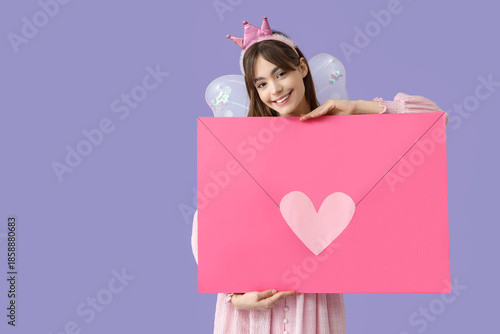 Young woman in fairy costum...