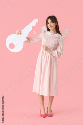 Young woman in fairy costum...
