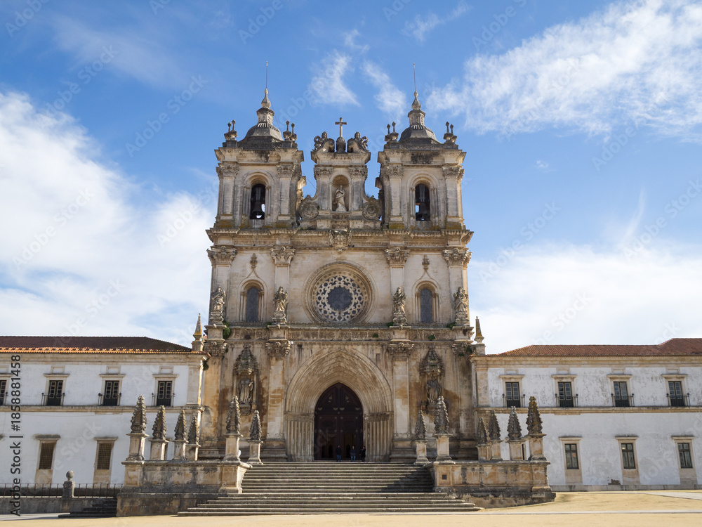 Fototapeta premium Alcobaça Monastery main facade