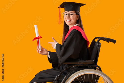 Young female graduate stude...