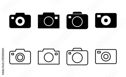 Camera icon vector. photo camera sign and symbol. photography icon.