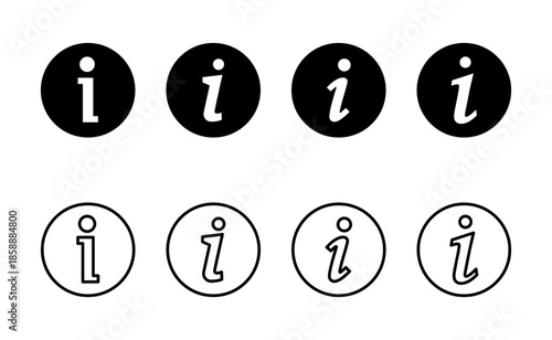 Information sign icon vector. about us sign and symbol. question mark icon