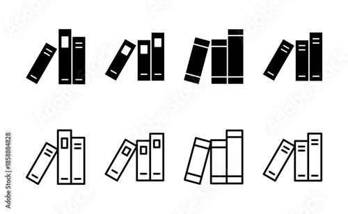Library icon vector. education sign and symbol