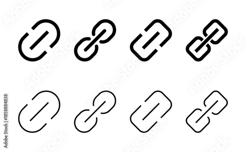 Link icon vector. Hyperlink chain sign and symbol