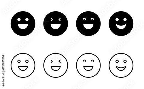Smile icon vector. smile emoticon icon. feedback sign and symbol