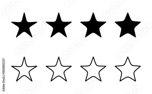 Star icon vector. rating sign and symbol. favourite star icon
