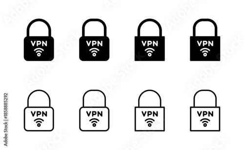 Vpn icon vector. Private network sign and symbol. virtual private network icon.