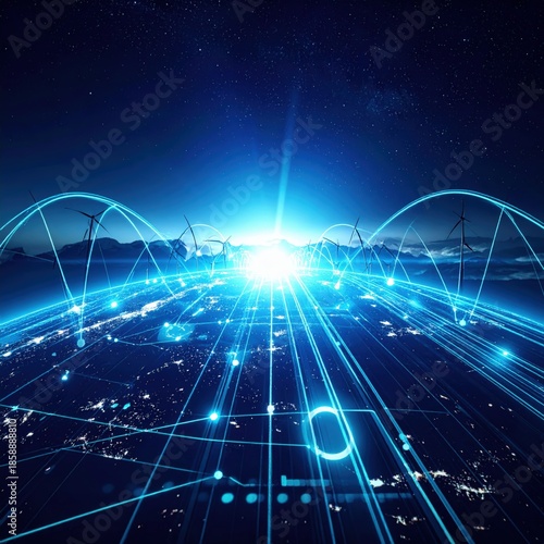 Abstract Concept of Smart Energy Grid