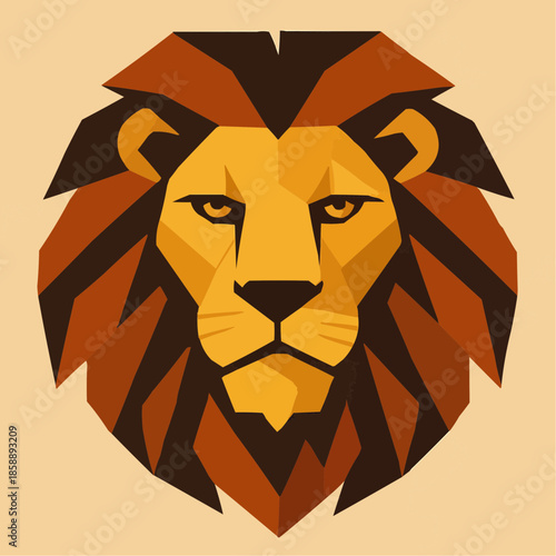 Lion Flat Vector