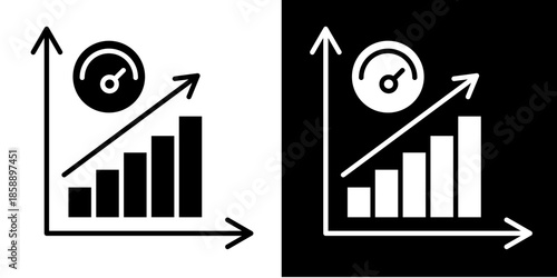 Performance Tracker  Icon Set White Style Collection