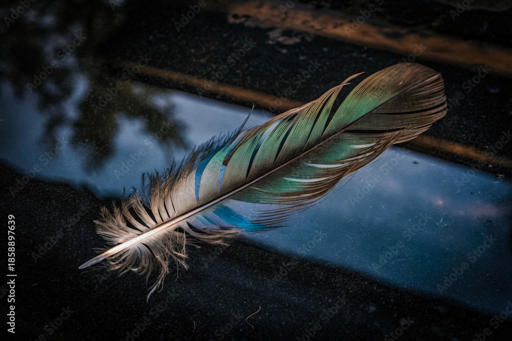 custom made wallpaper toronto digitala feather is laying on the ground