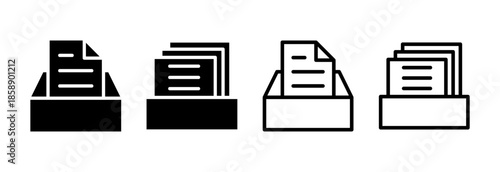 Archive folders icon vector illustration. Document vector icon. Archive storage icon.