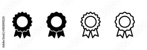 Badge icon vector illustration. Awards icon vector. Achieve sign and symbols. Stamp