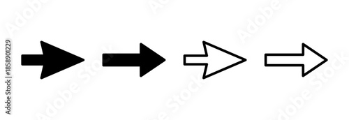 Arrow icon vector illustration. Arrow sign and symbol for web design.