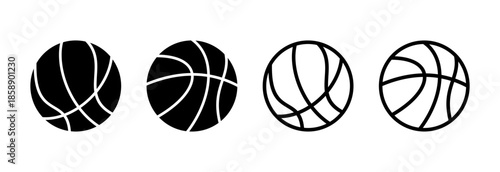 Basketball icon vector illustration. Basketball ball sign and symbol