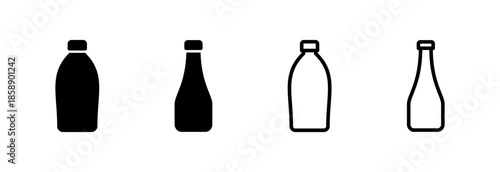 Bottle icon vector illustration. bottle sign and symbol